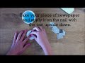 How To Make Newspaper Nails With Mouthwash