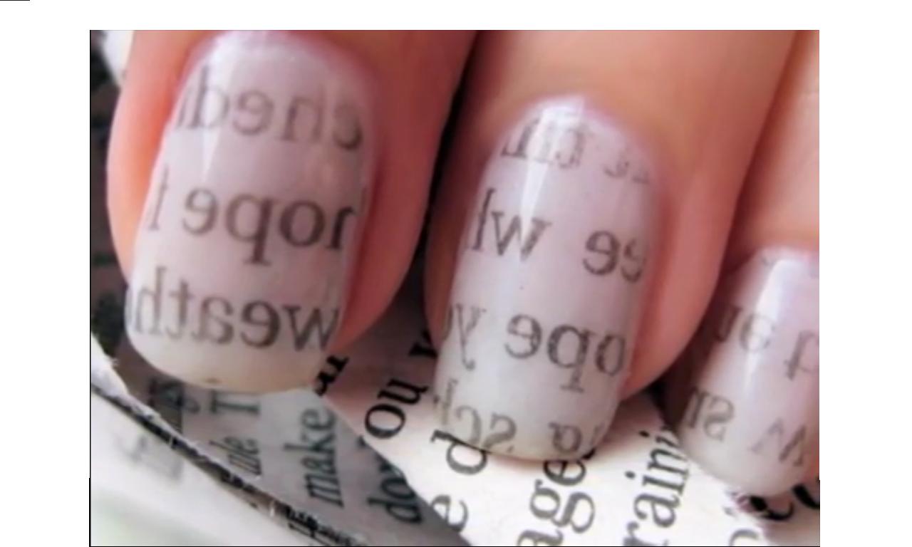 How To Make Newspaper Nails With Water